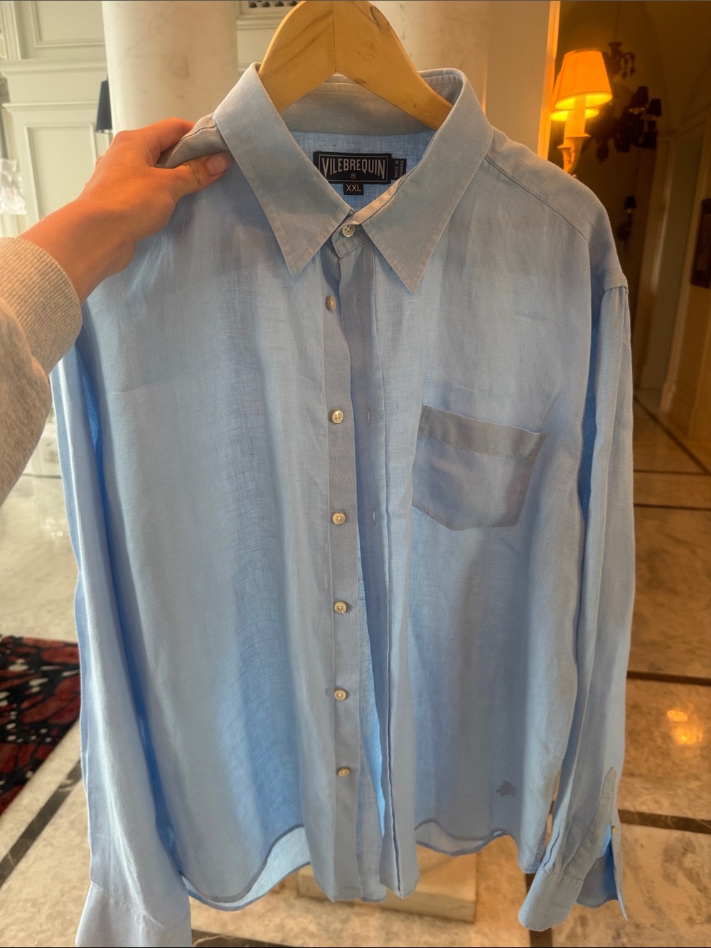 Vilebrequin Light Blue Long-Sleeve Button Shirt